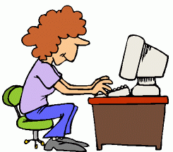 Filling out low income paperwork on computer